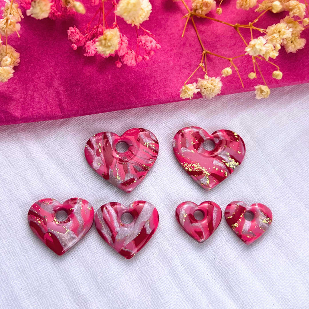 Pampilles Valentina coeur marbré collection St Valentin