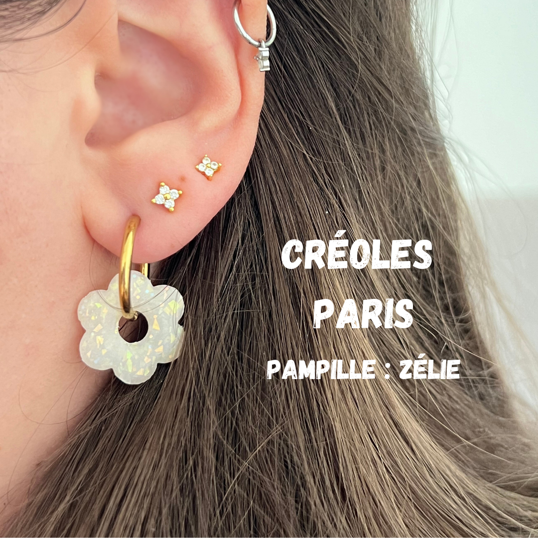 Pampilles Zélie léopard ( avec ou sans créoles )