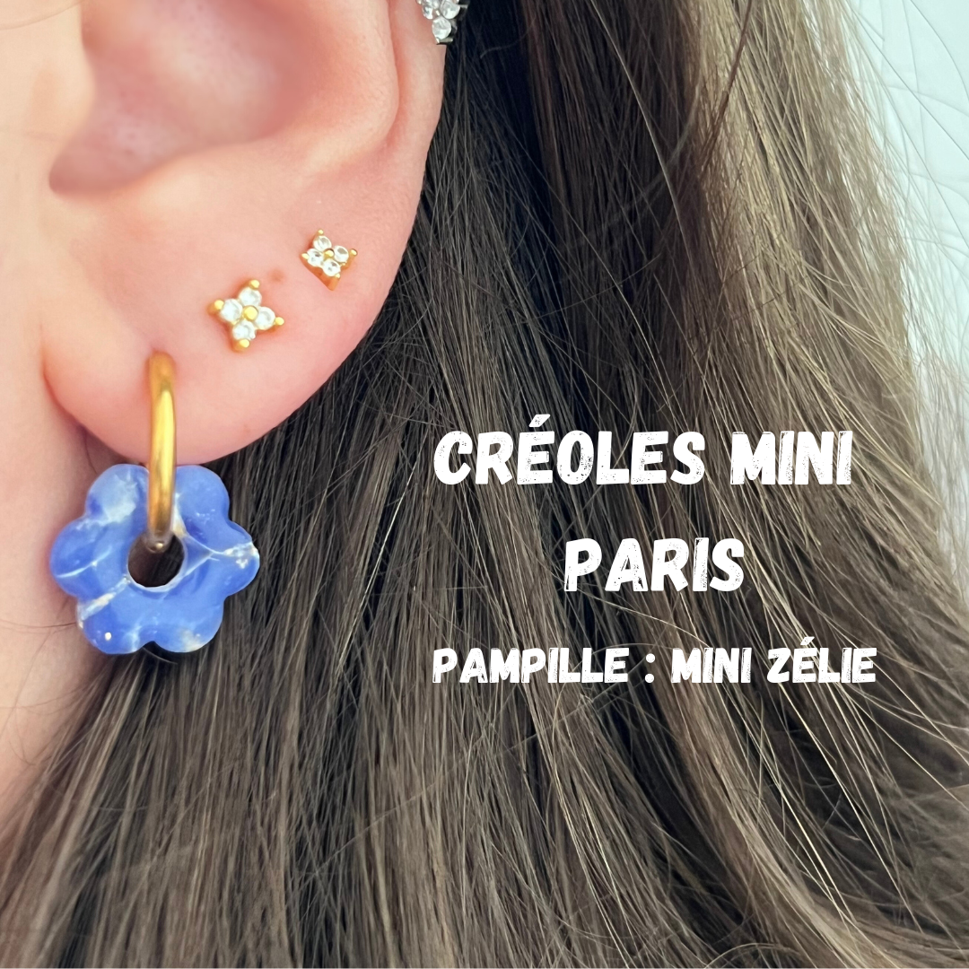 Grande Zélié, pampilles interchangeable fleurs fleurit