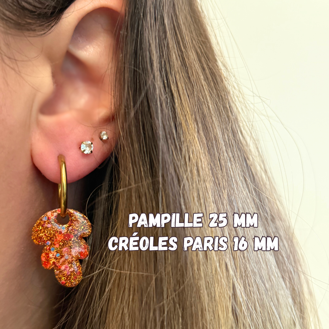 Pampilles feuille de chêne