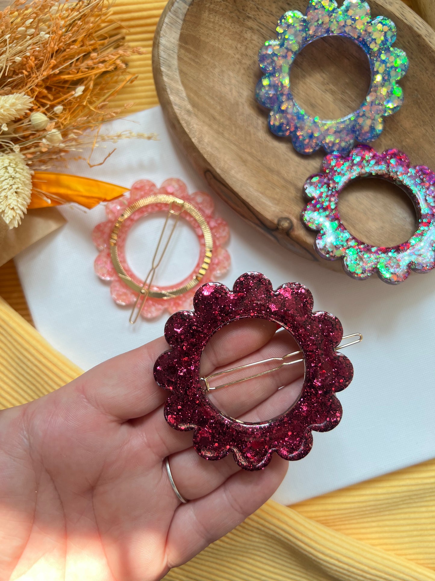 Barrettes fleur