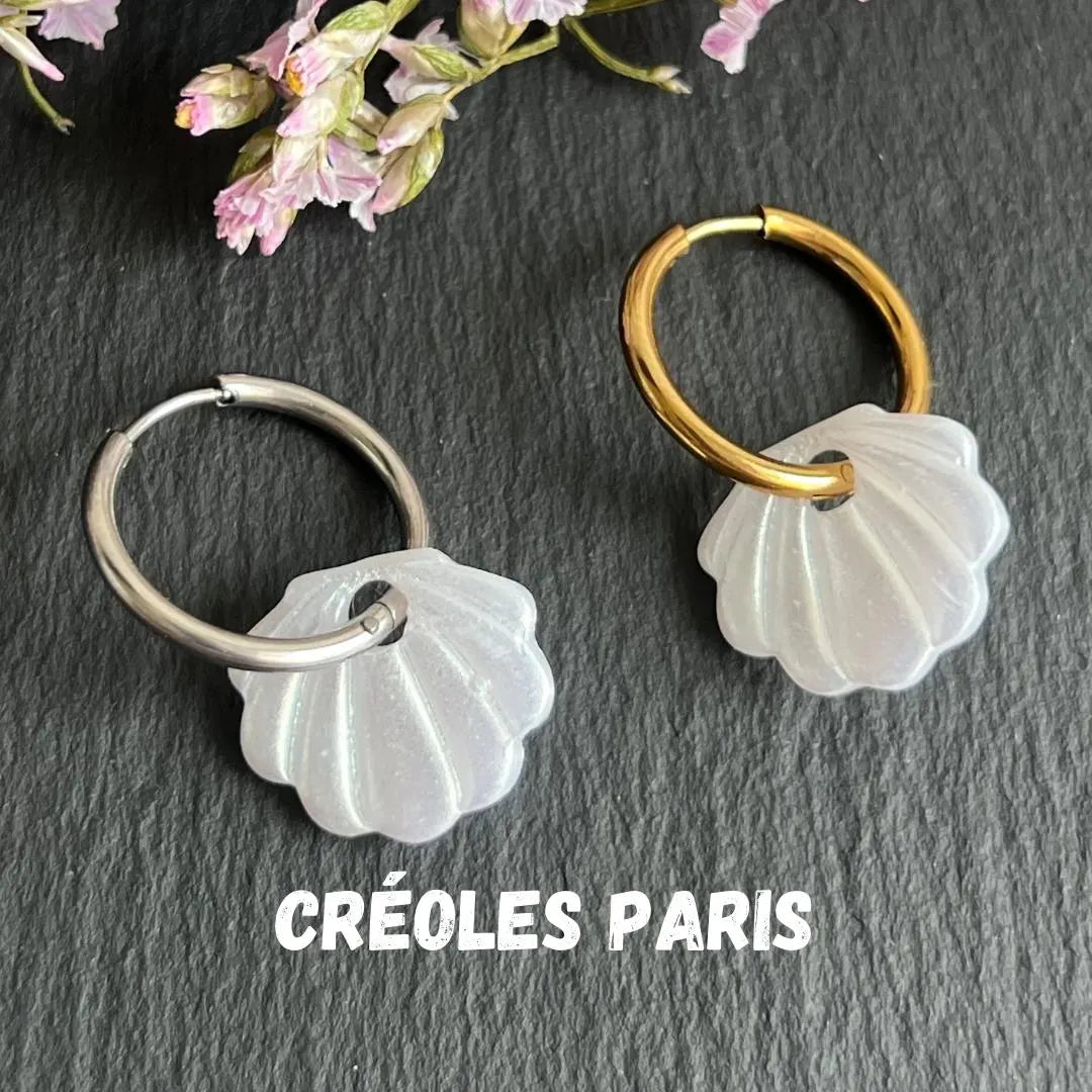 Moana tendance Boucles d’oreilles créoles interchangeables, design original et unique fait main en pâte polymère