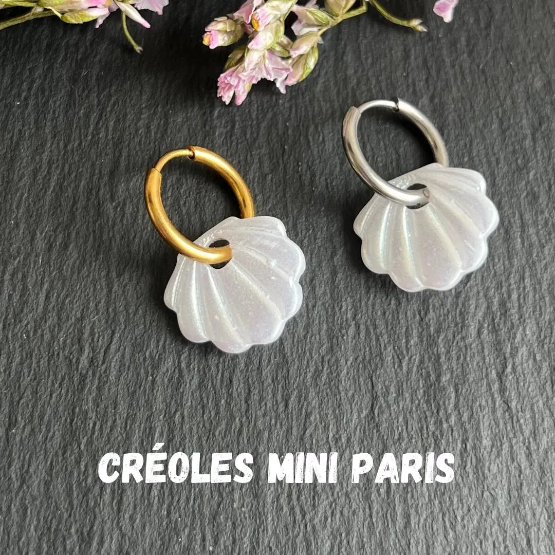 Moana tendance  Boucles d’oreilles créoles interchangeables, design original et unique fait main en pâte polymère
