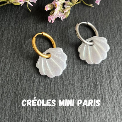 Moana tendance  Boucles d’oreilles créoles interchangeables, design original et unique fait main en pâte polymère